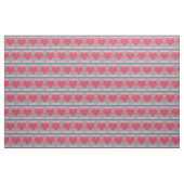 Roze hartrinboboog-haakbrei stof (Yard (91,4 cm))