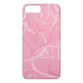 Roze hartritme Case-Mate iPhone case (Achterkant)