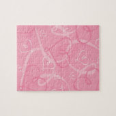 Roze hartritme legpuzzel (Horizontaal)