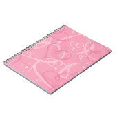 Roze hartritme notitieboek (Linkerzijde)