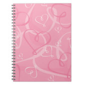 Roze hartritme notitieboek (Voorkant)