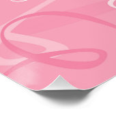 Roze hartritme perfect poster (Hoek)