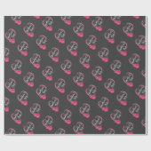 Roze hartritmebloemen Moederdag - Papier voor onmi (Vlak)