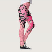 Roze hartritmekleppen - Juniors en vrouwengrootten Leggings (Rechts)