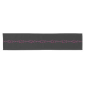 Roze hartritmepatroontroletrunner korte tafelloper (Horizontaal)