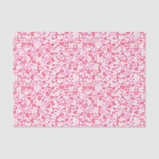 Roze hartsatroon - 10 lb papier, wit tissuepapier (Voorkant)