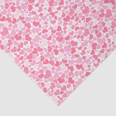 Roze hartsatroon - 10 lb papier, wit tissuepapier (Detail)