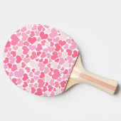 Roze hartsatroon - Ping Pong Paddle Tafeltennisbatje (Zijkant)