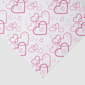 Roze hartsbuis - patroon - Valentijnsdag Tissuepapier (Detail)