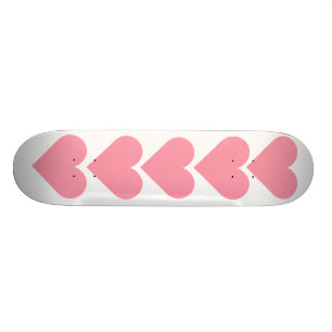 Roze hartskatebaord skateboard