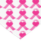 Roze hartslag Borstkanker bewustzijn Tafelkleed (Gekanteld)