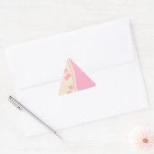 Roze hartslag Eyelet achtergrond driehoek ticker Sticker (Envelop)