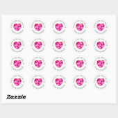 Roze hartslag uit de keuken van de sticker (Vel)
