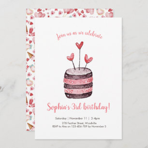 Roze hartslag uitnodiging tot het roze maken