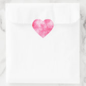 Roze hartsticker hart sticker (Tas)