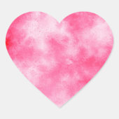 Roze hartsticker hart sticker (Voorkant)