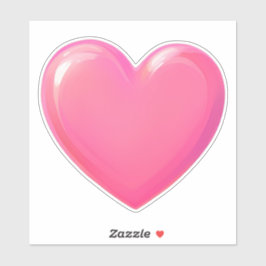 Roze hartsticker sticker