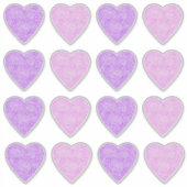 Roze Hartstickers Sticker (Voorkant)