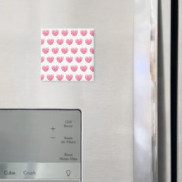 Roze hartstuk Magnet