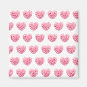 Roze hartstuk Magnet (Voorkant)