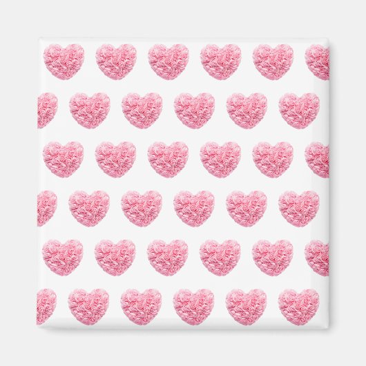 Roze hartstuk Magnet (Voorkant)