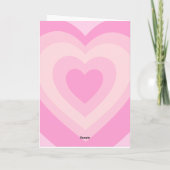 Roze hartswoning Lesbian Couple Valentijnsdag Love Kaart (Achterkant)