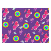 Roze harttablet tafelkleed (Voorkant (Horizontaal))