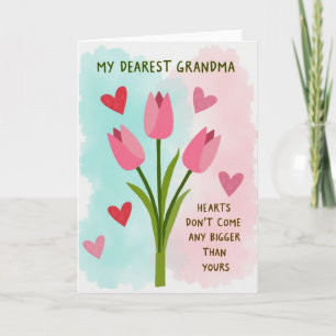 Roze Harttulpen Oma Kaart