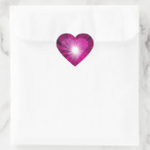 Roze hartvorm sticker (Tas)