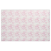 Roze Hartvormen Patroon Stof (Fat Quarter)