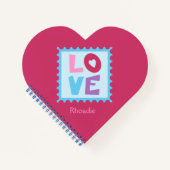 Roze hartvormig notitieboek (Voorkant)