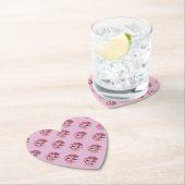 Roze hartvormig Rhododendron Onderzetter (Insitu)