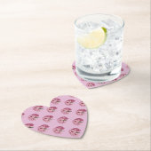 Roze hartvormig Rhododendron Onderzetter (Insitu)