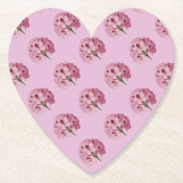 Roze hartvormig Rhododendron Onderzetter