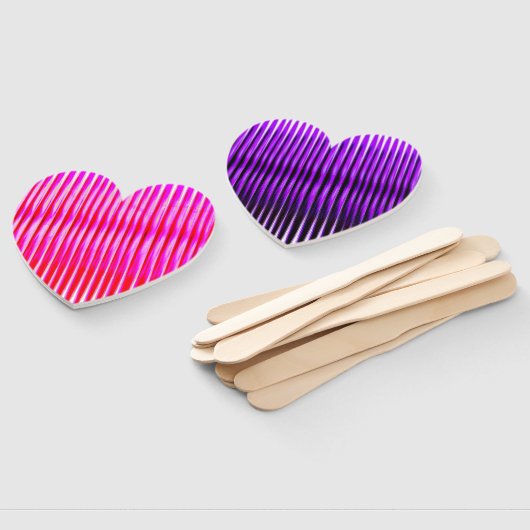Roze hartvormig stel ventilatoren handwaaier (Niet-gemonteerd)