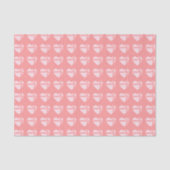 Roze Hartvormige Chocolade Doos Patroon Tissuepapier (Voorkant)