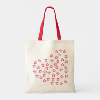 Roze Hartvormige Design Canvas tas