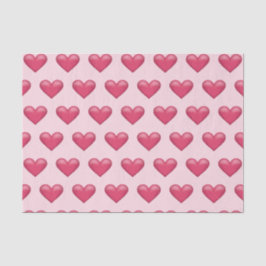 Roze hartvormpatroon voor Valentijnsdag Tissuepapier