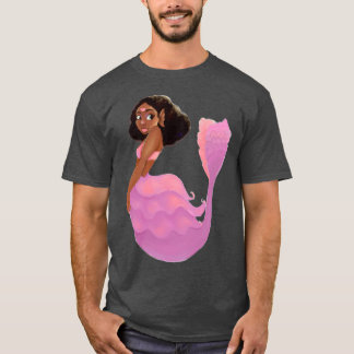 Roze hartzeemeermin met Afro T-shirt