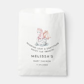 ROZE HATCHING DRAGON BABY SHOWER BEDANKZAKJE (Voorkant)