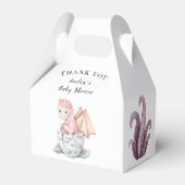 Roze Hatching Dragon Dank u Bedankdoosjes (Voorkant Zijde)