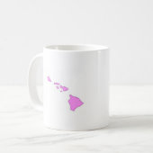 roze hawaïaans eiland koffiemok (Voorkant links)