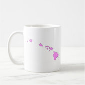 roze hawaïaans eiland koffiemok (Links)