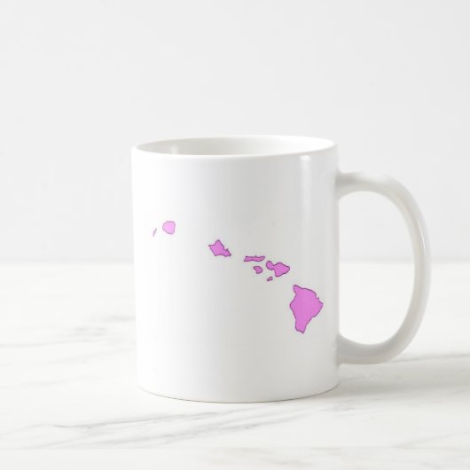 roze hawaïaans eiland koffiemok (Rechts)