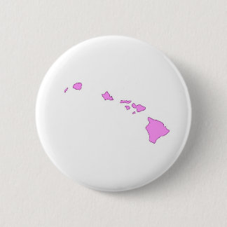 roze hawaïaans eiland ronde button 5,7 cm