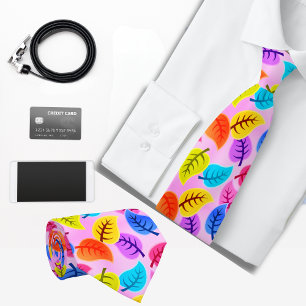 Roze Hawaïaans patroon Stropdas