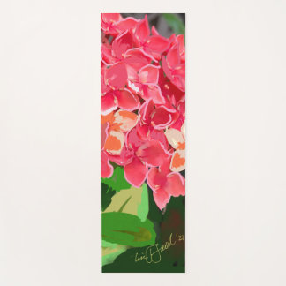 Roze Hawaïaanse Bloemen in Yoga! Yoga mat