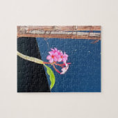 Roze Hawaii Plumeria Bloem Jigsaw Puzzel (Horizontaal)