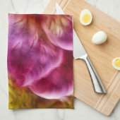 Roze Hawaiiaanse geschilderde Hibiscus Theedoek (Quarter Fold)