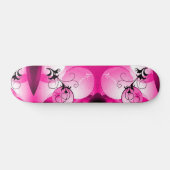 Roze Hawaiian Sunrise Cruiser Custom Pro Long Skateboard (Horizontaal)